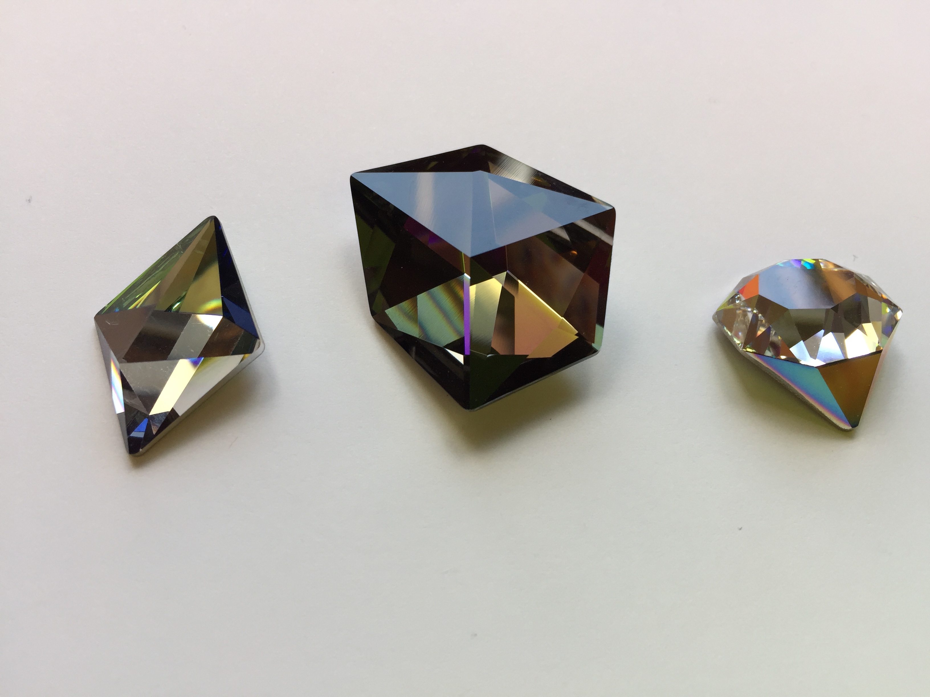 Swarovski Illusions Tilted Spike, Tilted Dice and Tilted Chaton crystals by Chris Bangle Associates